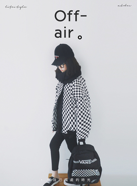 H ANDE2021秋冬新品棋盘格3M格子棉服女童秋装女童外套加厚款童装