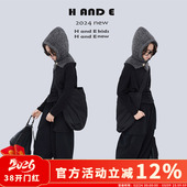 原创童装 2026秋冬季 休闲裤 AND 女冬季 460克黑色加厚垮裤 新款