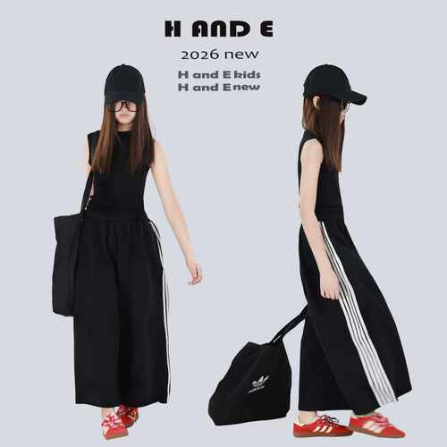 HANDE暗黑运动风八分裤