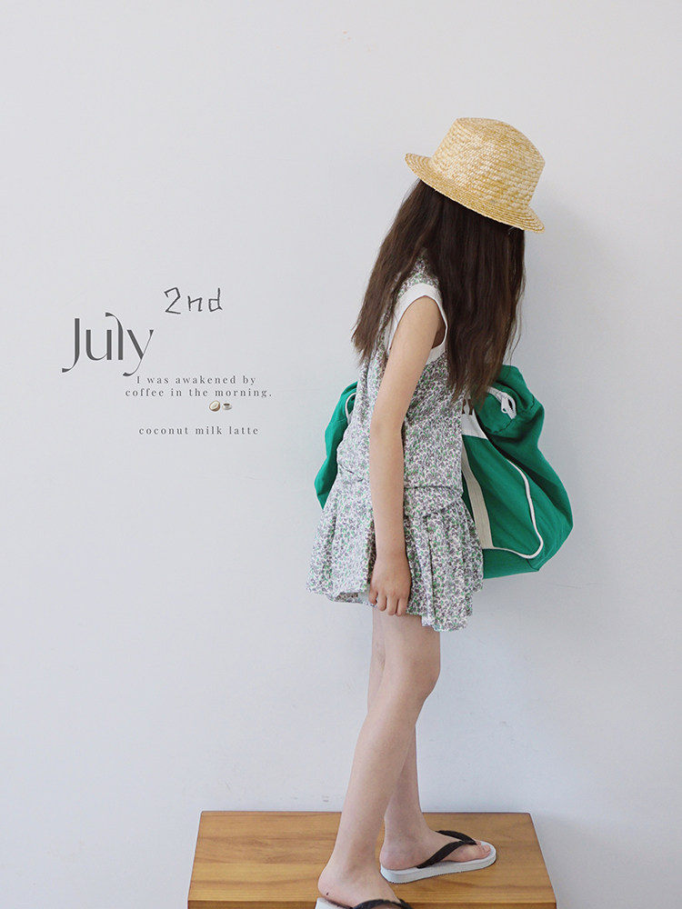 女童碎花小清新套装2026夏季新款背心短裙两件套休闲洋气