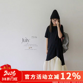 AND 新款 拼接长裙鱼尾裙女童2026夏季 高级感连衣裙 原创童装