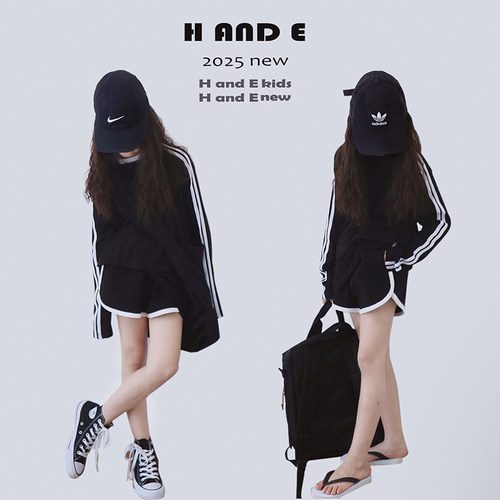 HANDE黑色运动防晒衫亲子装
