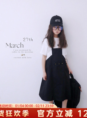 白色T恤小众印花设计夏季新品休闲纯棉百搭显瘦短袖母女装