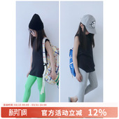 子中大童八分洋气日系百搭打底裤 打底裤 女童裤 薄款 夏季