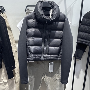 黑色拼接棉衣外套显瘦棉服女3427809 新款 ZARLUVIP查罗女装 秋冬装