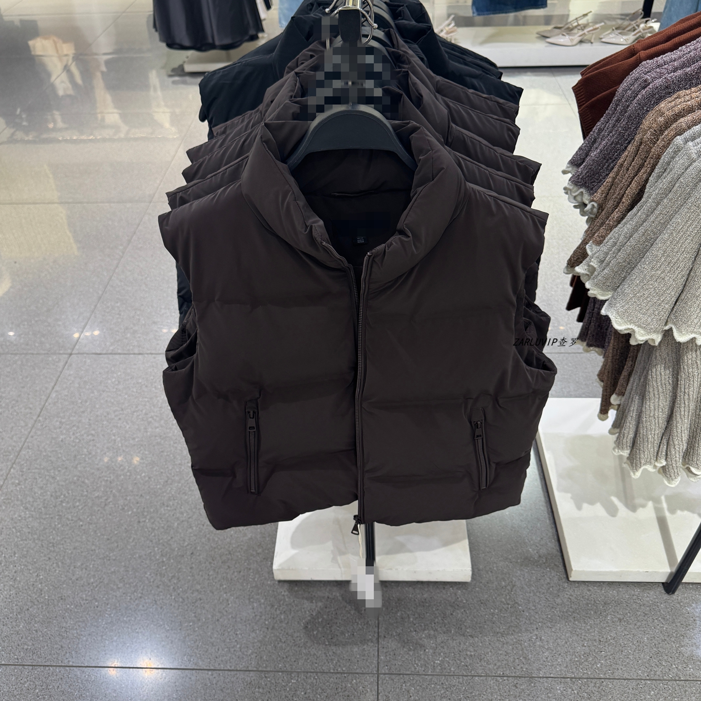 ZARLuvip查罗新款面包服马甲棉衣