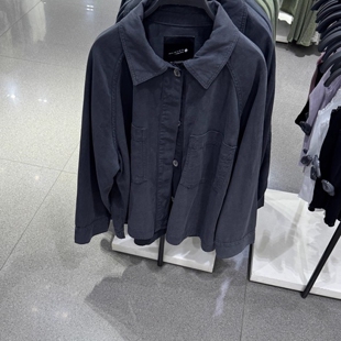 ZARLuvip查罗女装 水洗牛仔外套口袋饰上衣女夹克4877249 新款