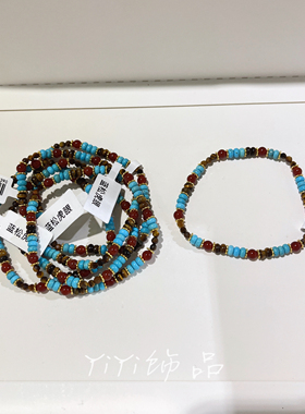 2025爆款精致天然蓝松虎眼石3mm手链女时尚百搭气质轻奢手串手饰