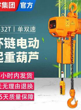 单双速环链电葫芦1t/2t/t/5t10t6m9米固定式环链电动葫芦