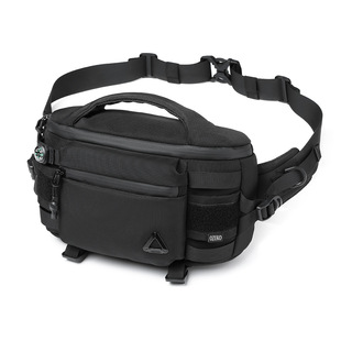 ozuko多功能男士腰包运动防水男士胸包休闲斜挎包男款高级感