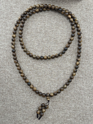 【重器多圈】9mm39g沉香天然奇楠沉香多圈佛珠长串男女款