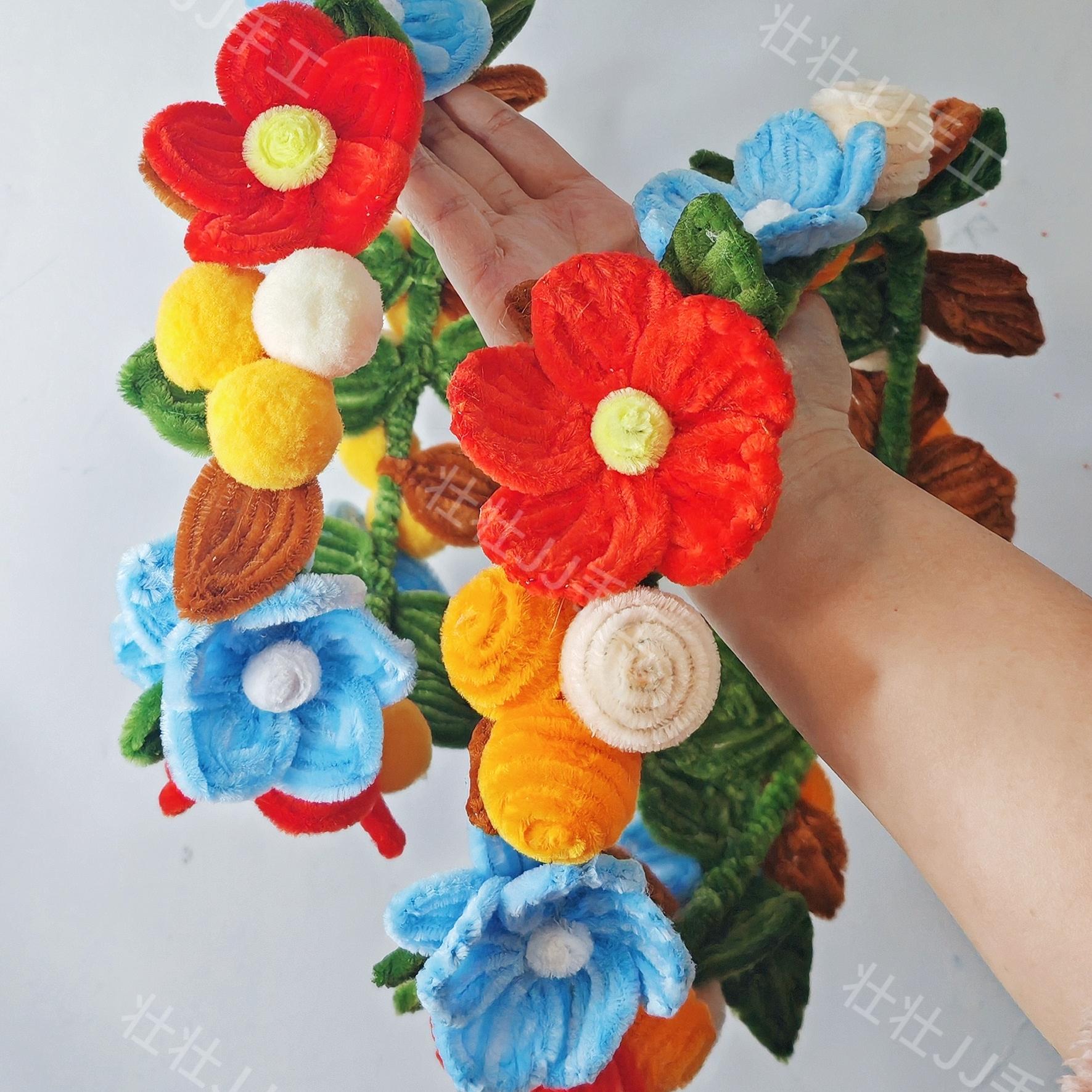 壮壮 sky光遇姆明季花环扭扭棒手工DIY材料包 光遇花环COS头饰