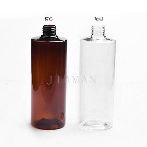400ml毫升平肩瓶配开关泵按压泵鸭嘴泵乳液泵瓶PET塑料瓶化妆水瓶