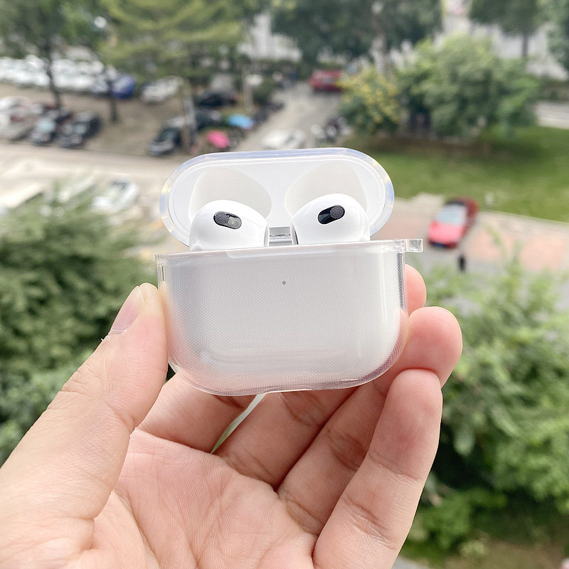 适用于苹果AirPods4 pro2 透明耳机套airpods3 一二代三代透明壳无线耳机软壳保护套防摔