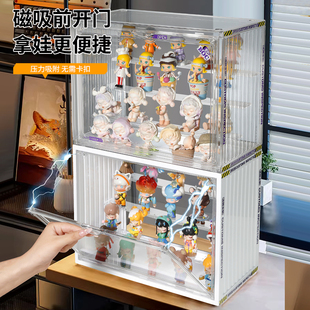 集装箱盲盒收纳展示架手办收纳盒透明亚克力石膏娃娃公仔展示柜