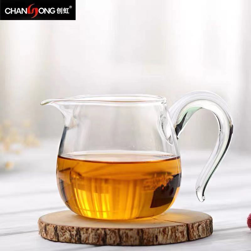 玻璃公道杯高硼硅耐热大号分茶器