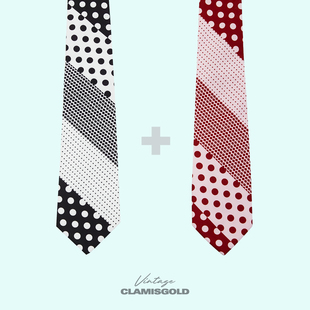 【小敏推荐】岚室Clamisgold原创复古高级感趣味波点领带Vintage