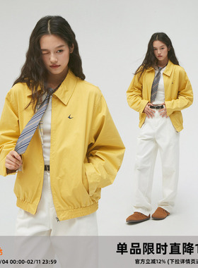 CASD（Clamisgold）芝士黄*哈灵顿翻领夹克老钱风休闲男女外套潮