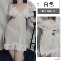 睡衣女春秋夏季公主风睡裙2023年新款高级感短袖网纱纯欲风家居服 thumbnail 7