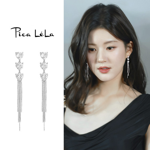 法式爱心蚊香盘耳夹无耳洞女