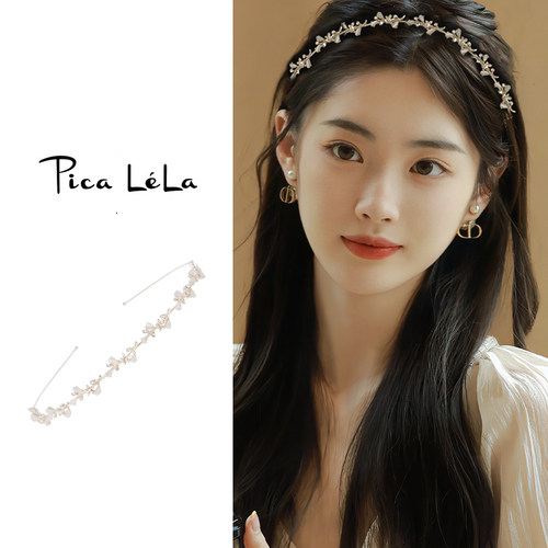 仙气栀子花发箍森系气质