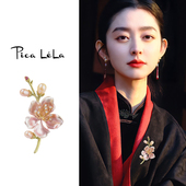 淡水珍珠玉兰花胸针女高端精致时尚 胸花别针轻奢高级大衣胸口配饰