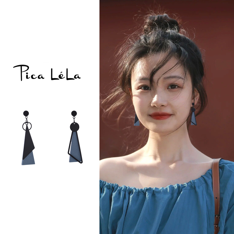 轻奢独特设计几何耳钉