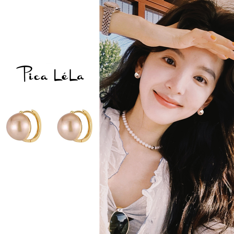 法式珍珠款耳环高级感