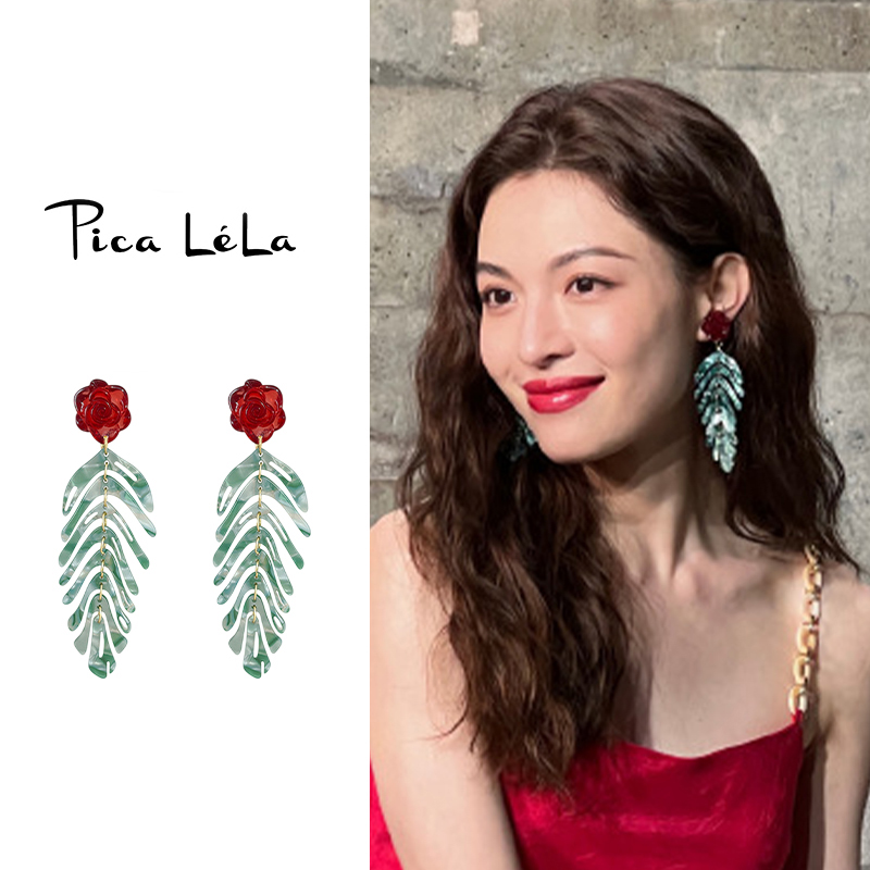 轻奢高级感独特花朵耳夹