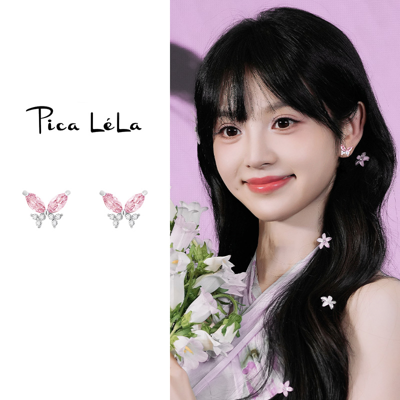 小巧精致蝴蝶耳环独特设计