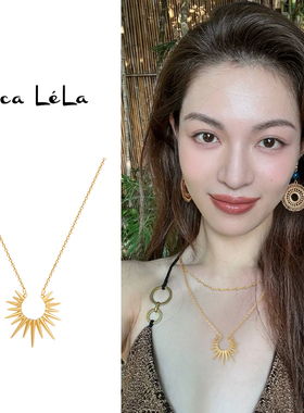 小众独特气质太阳项链