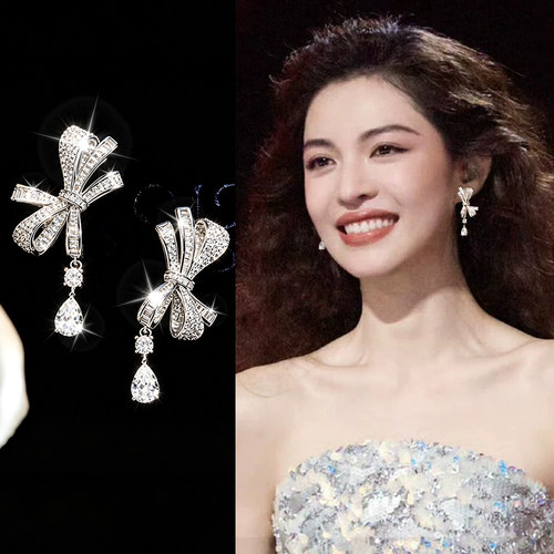 轻奢蝴蝶结耳夹女士无耳洞新款