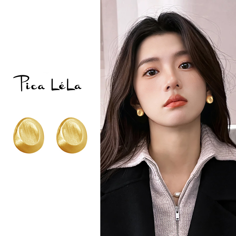 简约豆豆耳环精致小巧