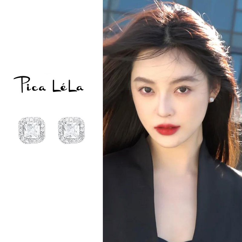 气质方糖耳钉轻奢高级感