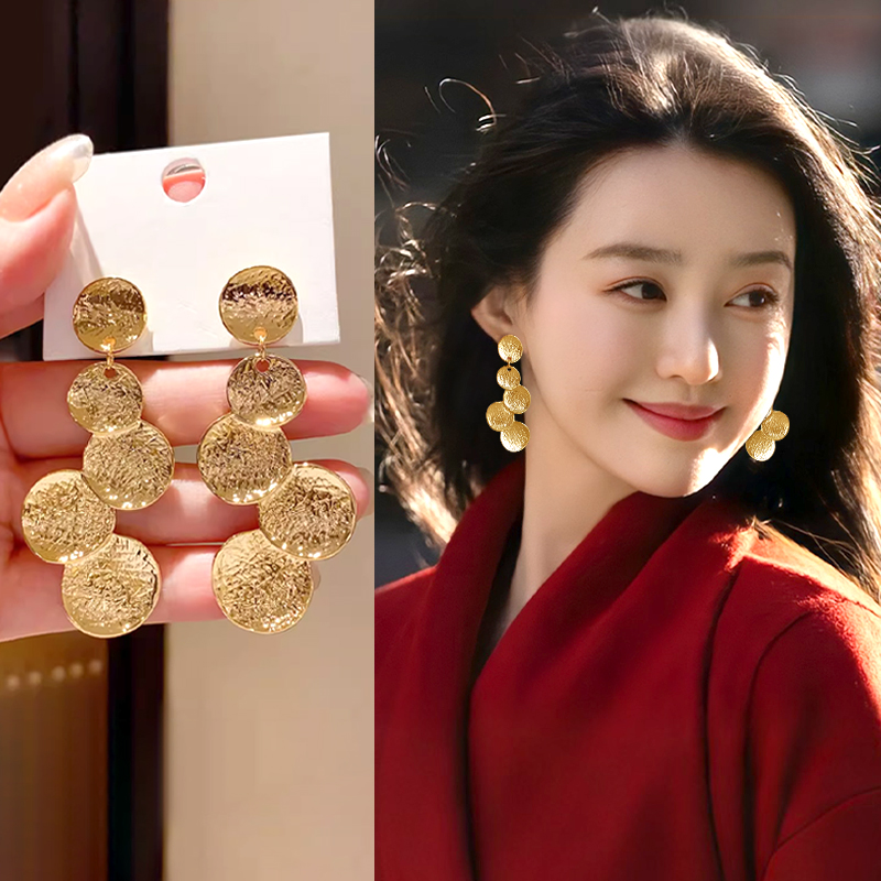 复古流苏长耳环高级感