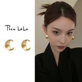 金色复古耳夹女士轻奢高级感小众素圈无耳洞耳环新款 气质独特耳饰