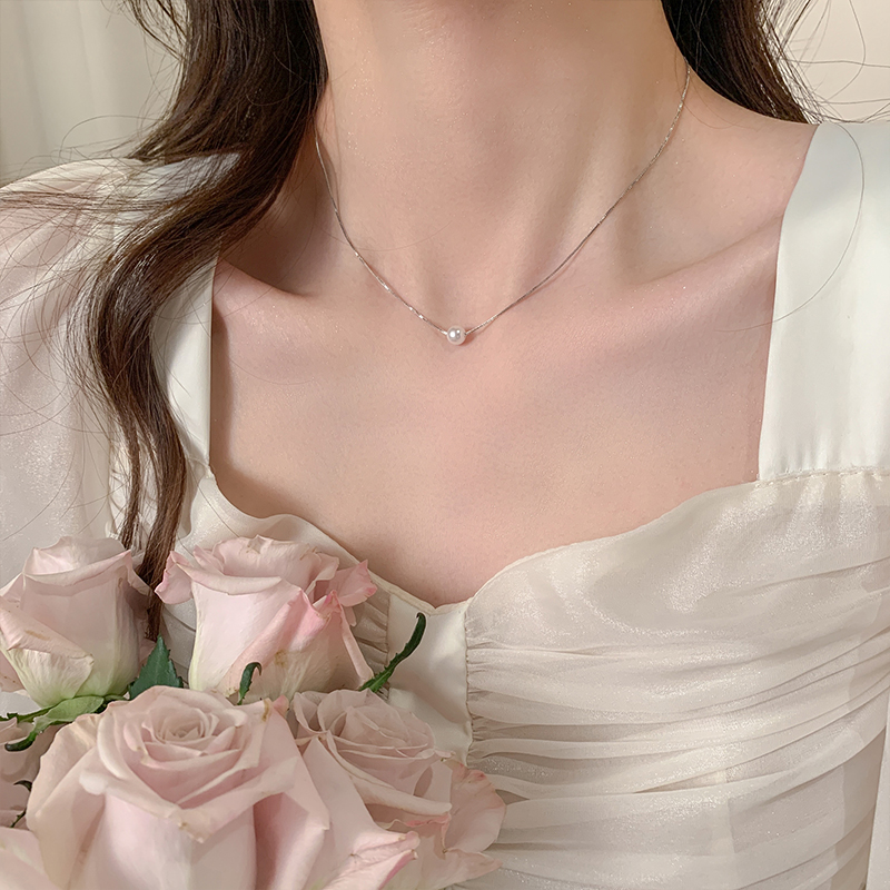 日常百搭珍珠款吊坠项链