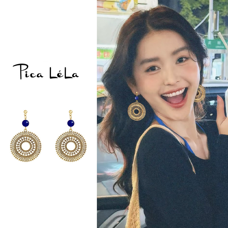 复古镂空度假风耳环女时尚小众独特高级感耳钉精致时尚民族风耳饰,饰品/流行首饰/时尚饰品新,耳环,淘宝优惠券,粉丝福利购,淘宝优惠卷