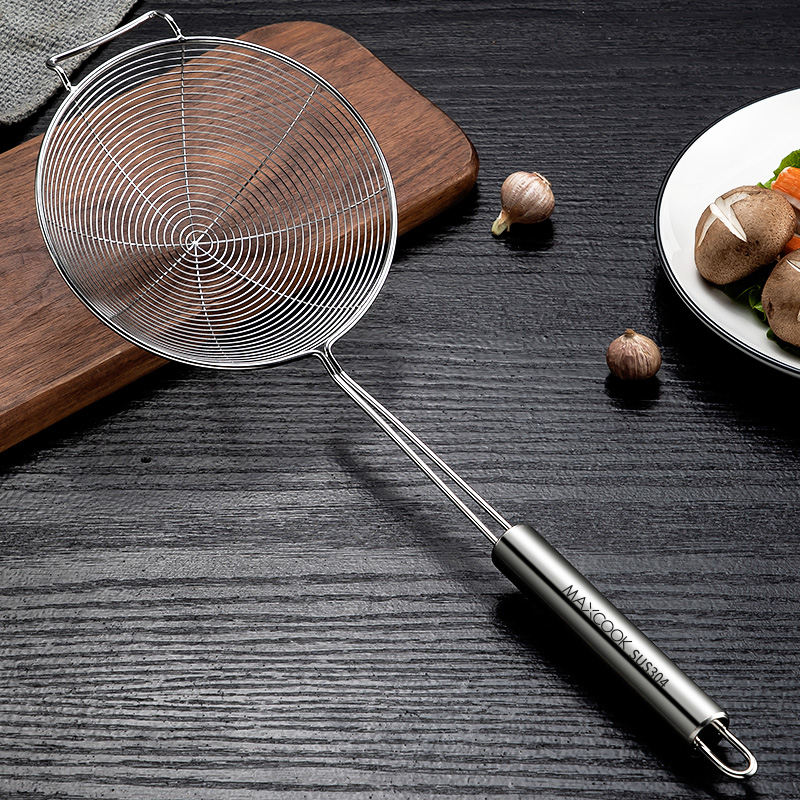 美厨（maxcook）漏勺 304不锈钢线漏 网漏捞勺16cm MCCU2380