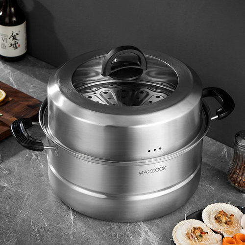 不锈钢家用蒸锅带蒸片炖汤锅