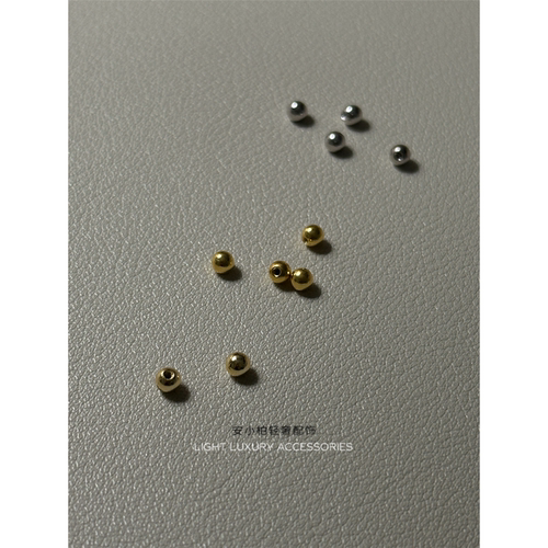 安小柏 配件！s925银 螺丝拧球后耳堵~3mm