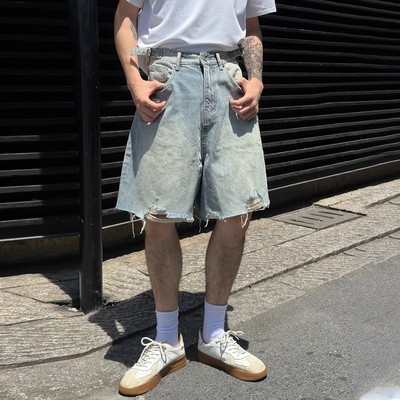 破洞牛仔短裤男五分夏季休闲裤