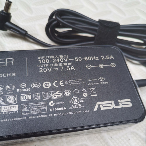 ASUS华硕飞行堡垒7 FX95G电源适配器 FX506L充电器线150W20V7.5A