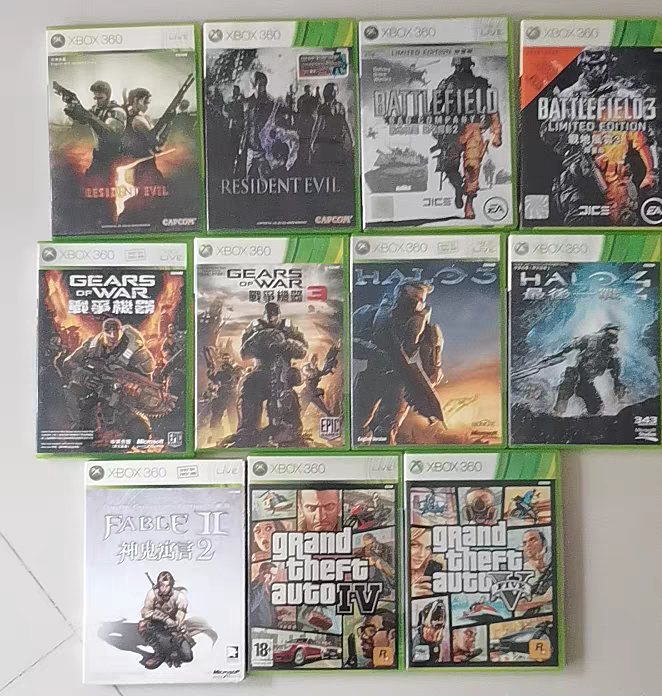 微软XBOX360体感游戏机 正版XBOX游戏光盘 游戏主机