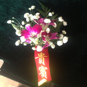 泰国兰玫瑰别针磁扣胸花会议活动婚礼嘉宾贵宾北京同城鲜花速递