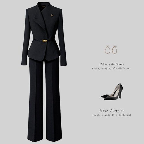 时尚设计感职业西装套装春秋气质修身收腰职场商务工作服通勤工装