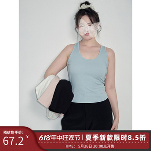 微胖mm胸垫一体内搭美背吊带 夏大大 怎么这么好穿 2025夏季 新款
