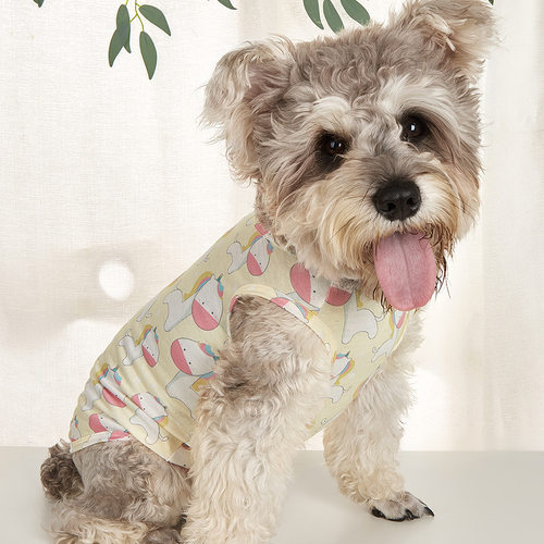 狗狗背心卡通动物印花夏季新款猫咪衣服批发日韩时尚可爱宠物衣服