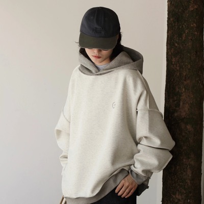 Gnomes lab 25AW 340g蓬松轻盈空气层双面穿撞色印花卫衣