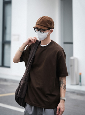 Gnomes lab24SS 280g凉感舒适纯棉纯色打底多色圆领短袖T